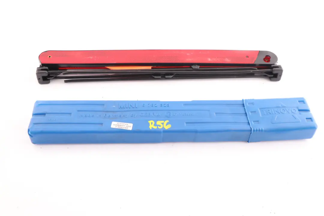 Warning Triangle With Container to Mini Cooper R50 R53 R56 with Part number 6782323 Mini Cooper R50 R53 R56 Warning Triangle With Container - SKU 6782323 - Part number 6782323