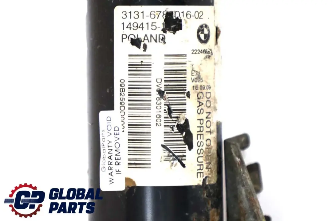 BMW X6 Reihe E71 Federbein Stoßdämpfer Hinten Links - SKU 6783016-1 - Teilenummer 6783016