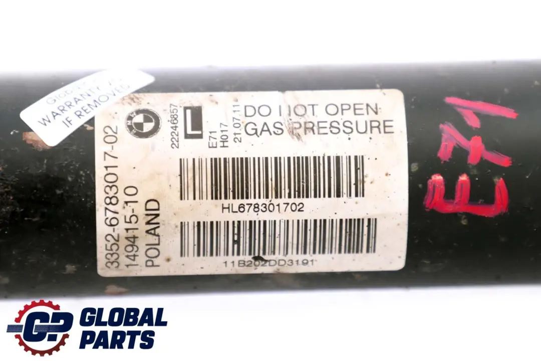 Reihe E71 Federbein Stoßdämpfer Hinten Links für BMW X6 mit Teilenummer 6783017 BMW X6 Reihe E71 Federbein Stoßdämpfer Hinten Links - SKU 6783017 - Teilenummer 6783017