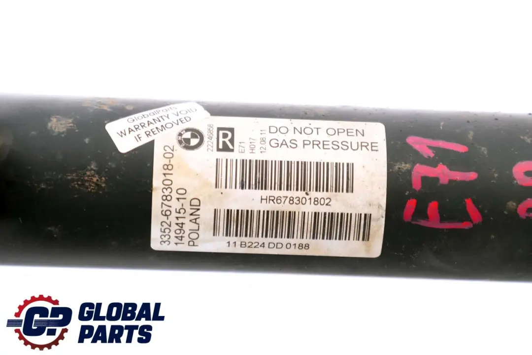 Ammortizzatore Posteriore Destro Sospensione A Molla per BMW X6 E71 con numero di parte 6783018 BMW X6 E71 Ammortizzatore Posteriore Destro Sospensione A Molla - SKU 6783018 - Numero di parte 6783018