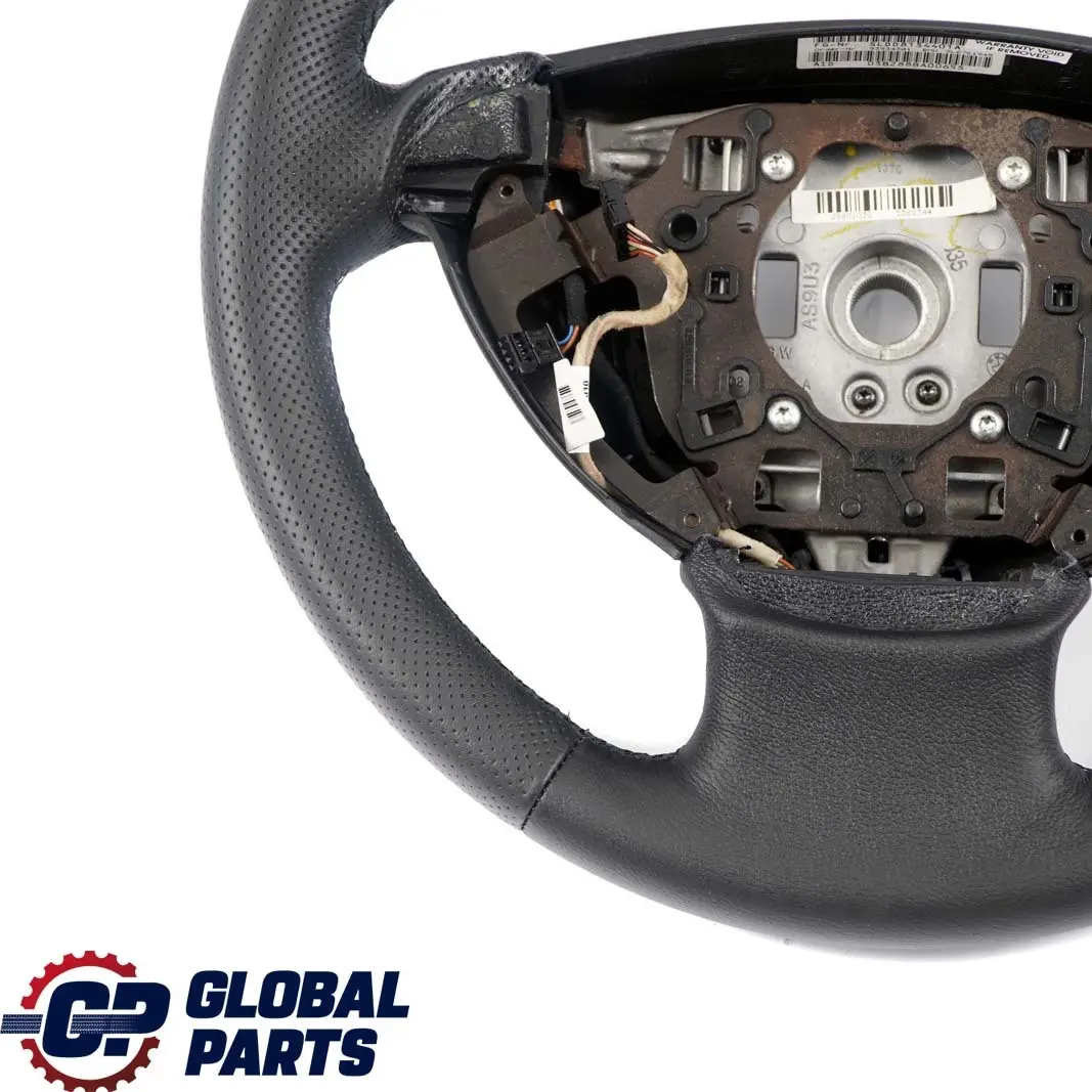 Leather Sport Steering Wheel with Black Threads to BMW 7 Series E65 E66 Black New with Part number 6783490 BMW 7 Series E65 E66 Black New Leather Sport Steering Wheel with Black Threads - SKU 6783490-2 - Part number 6783490