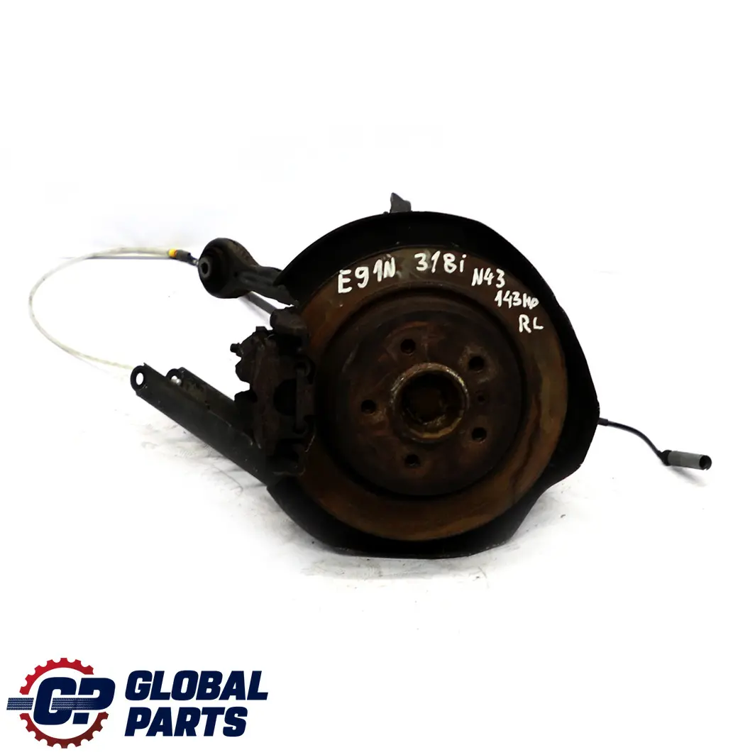 BMW 3 E91 LCI 318i N43 Sospensione posteriore sinistra Gamba Freno Mozzo Asse - SKU 6783653-6 - Numero di parte 6783653