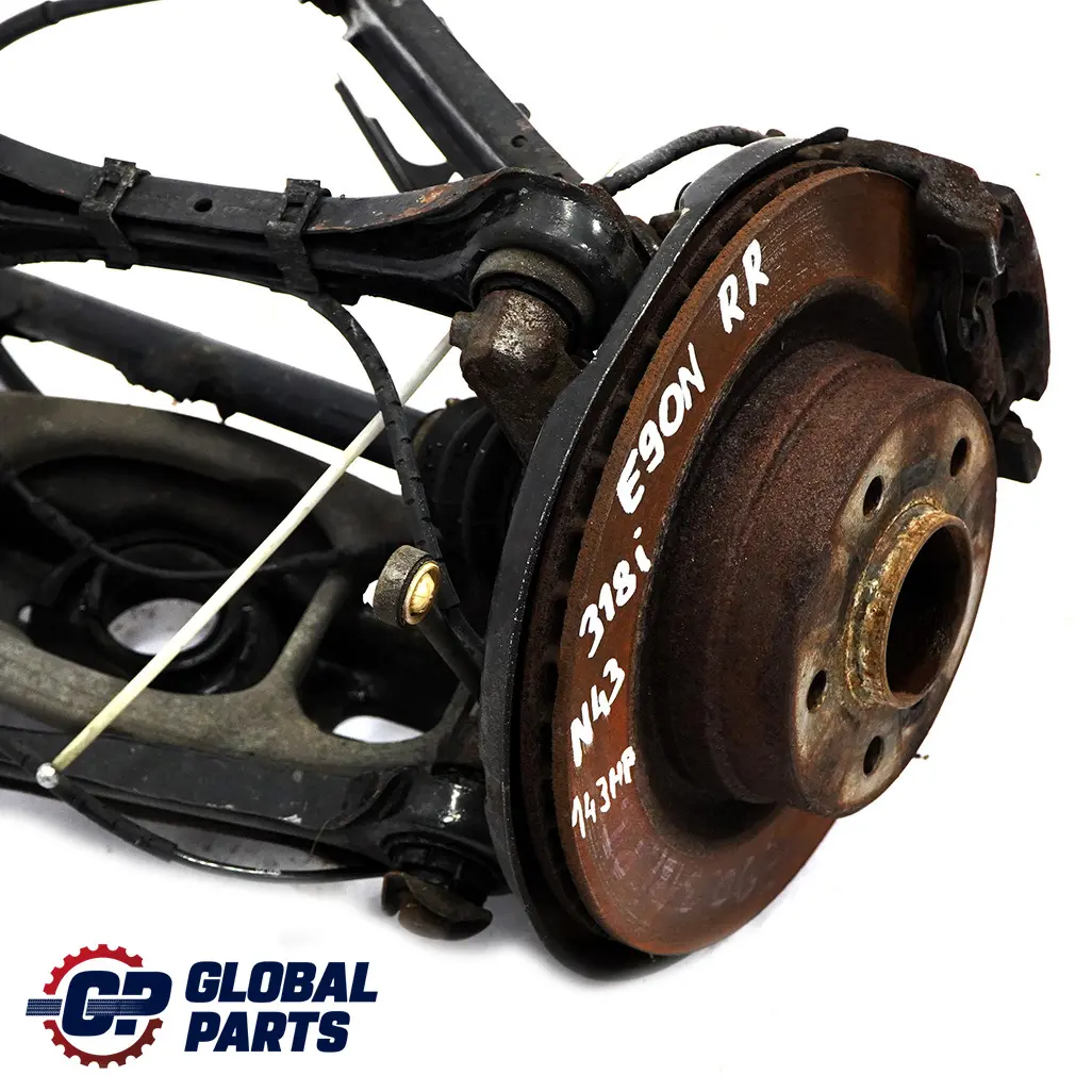 BMW E90 LCI 318i N43 Trasera Derecha Suspension Pierna Rueda Portador Freno Hub - SKU 6783654-5 - Número de pieza 6783654