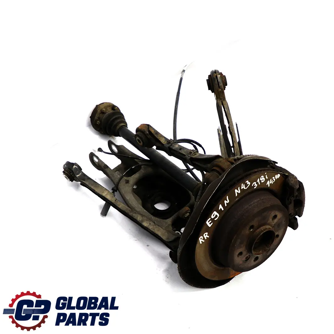 BMW E91 LCI Touring 318i N43 trasera derecha Suspension Pierna Freno Rueda Hub - SKU 6783654-6 - Número de pieza 6783654