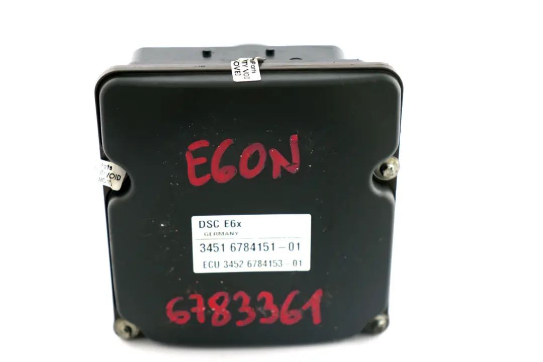 Pompe Frein BMW E60 E61 E63 E64 LCI DSC ABS Unité Hydro 6784153 pour à propos du numéro de pièce 6784151 Pompe Frein BMW E60 E61 E63 E64 LCI DSC ABS Unité Hydro 6784153 - SKU 6784151 - Numéro de pièce 6784151