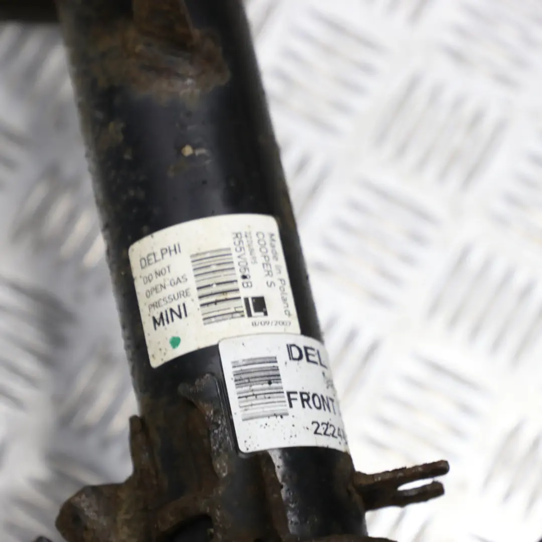 Mini R55 Clubman S N14 delantero izquierdo resorte pata freno suspensión cubo - SKU 6784513 - Número de pieza 6784513