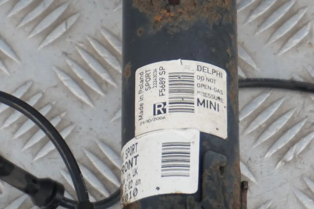 Front Right O/S Spring Strut Leg Brake Suspension Hub to Mini R55 Clubman S N14 with Part number 6784513 Mini R55 Clubman S N14 Front Right O/S Spring Strut Leg Brake Suspension Hub - SKU 6784514 - Part number 6784513