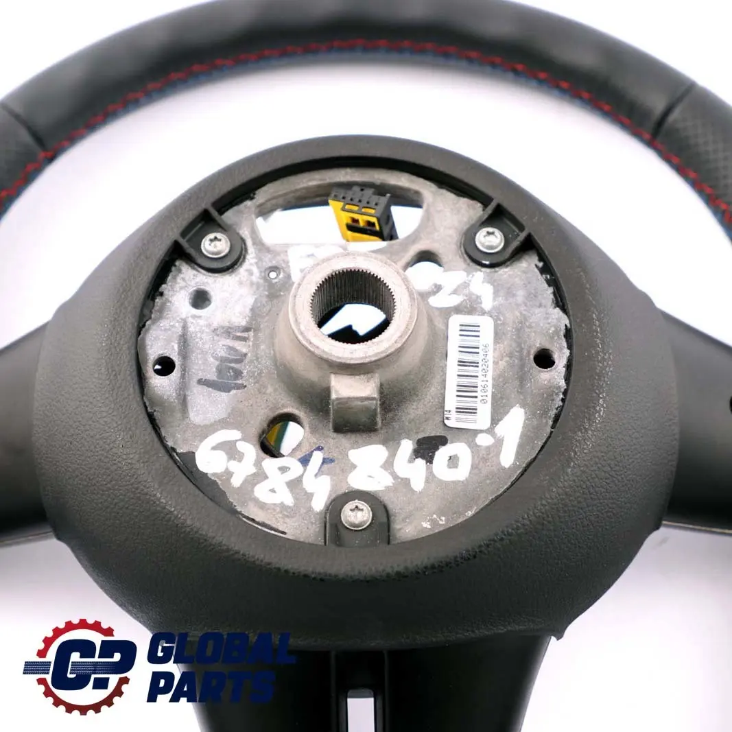 Leather M-Sport Look Steering Wheel Tricolored Threads to BMW Z4 E85 NEW Black with Part number 6784840 BMW Z4 E85 NEW Black Leather M-Sport Look Steering Wheel Tricolored Threads - SKU 6784840-1 - Part number 6784840