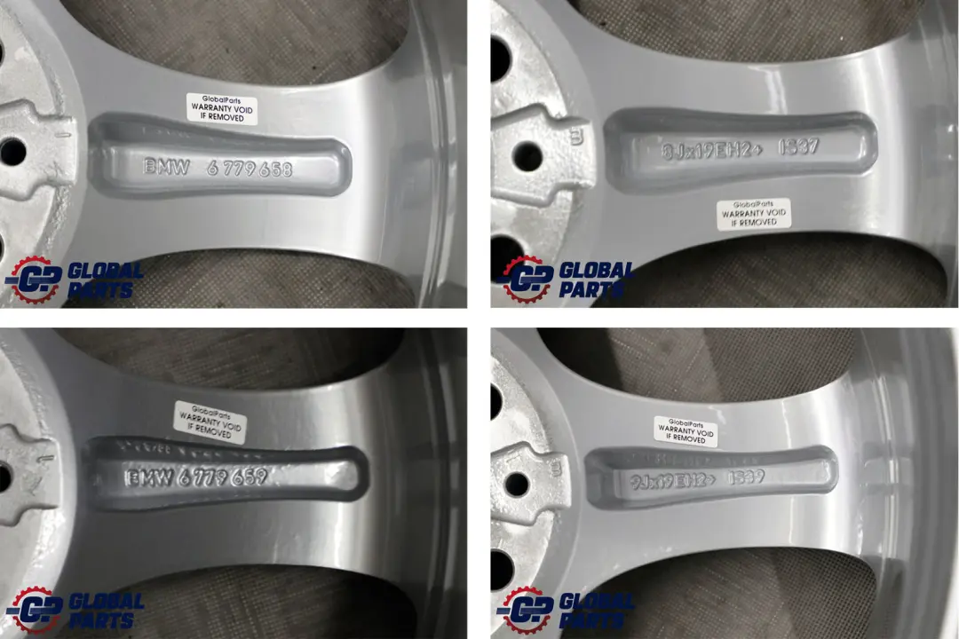 BMW 3 Series E90 E91 E92 E93 Complete Set 4x Wheel Rim 19" Star Spoke 230 - SKU 6785002 - Part number 6785002