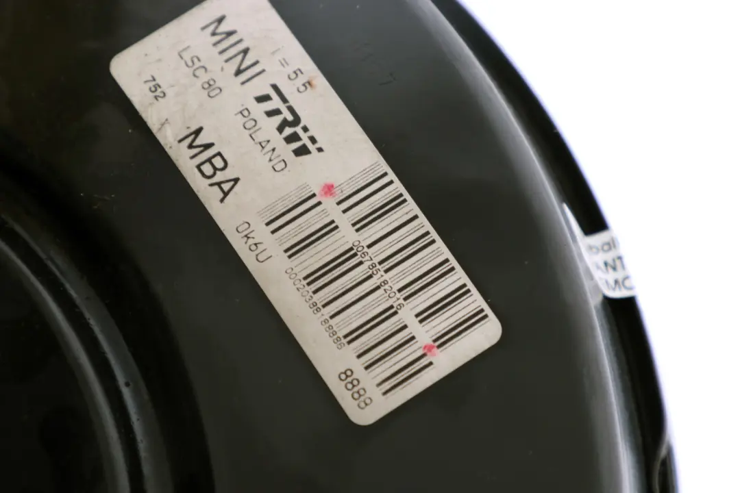 Servofreno Cilindro Principal para Mini Cooper One R55 R56 R57 R60 con número de pieza 6785182 Mini Cooper One R55 R56 R57 R60 Servofreno Cilindro Principal - SKU 6785182 - Número de pieza 6785182