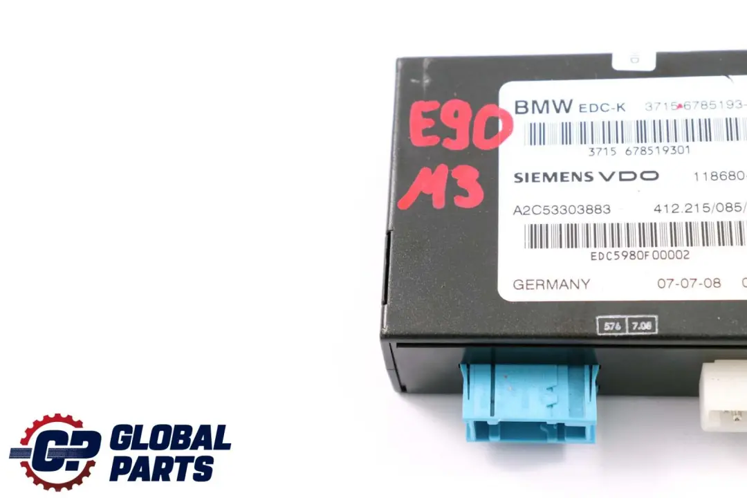 EDC-K Control Unit Module to BMW 3 Z4 Series E89 E90 E92 E93 M3 with Part number 6788790 BMW 3 Z4 Series E89 E90 E92 E93 M3 EDC-K Control Unit Module - SKU 6785193 - Part number 6788790