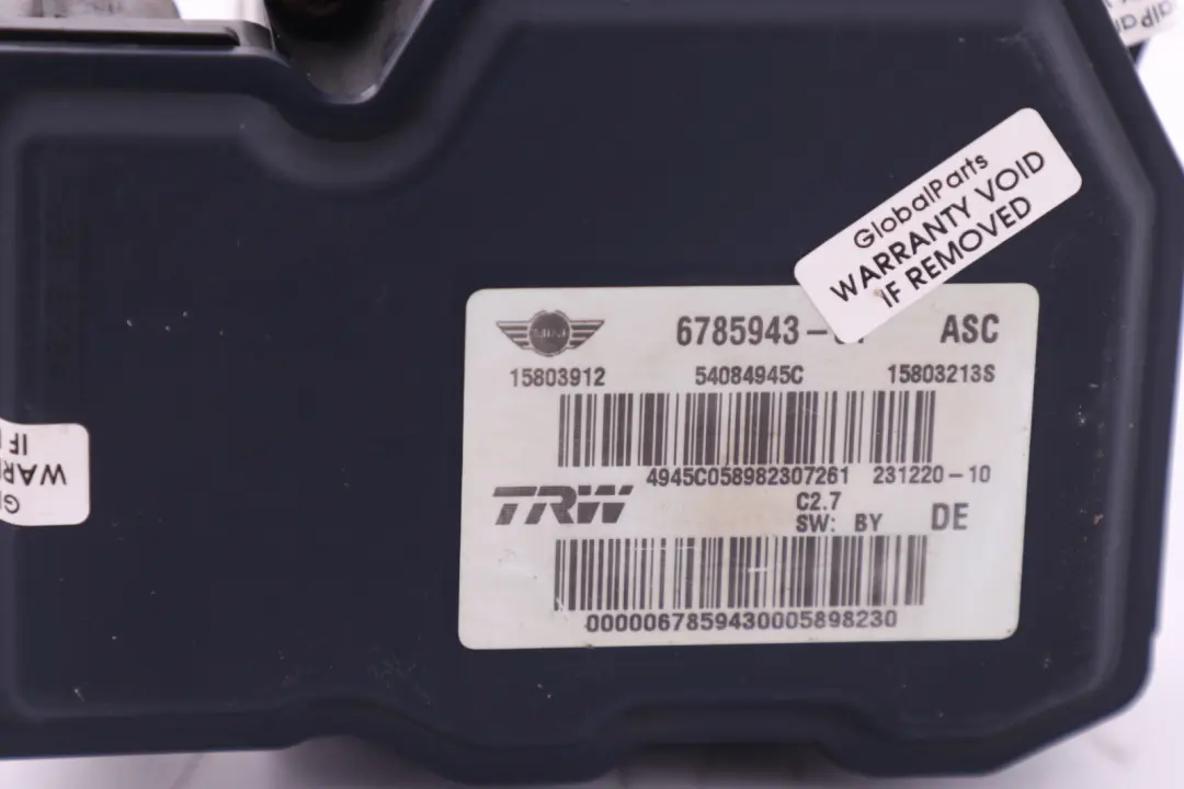  *Mini Cooper R55 R56 R57 Hydroaggregat ASC ABS Pumpe Steuergerät - SKU 6785943 - Teilenummer 6785943