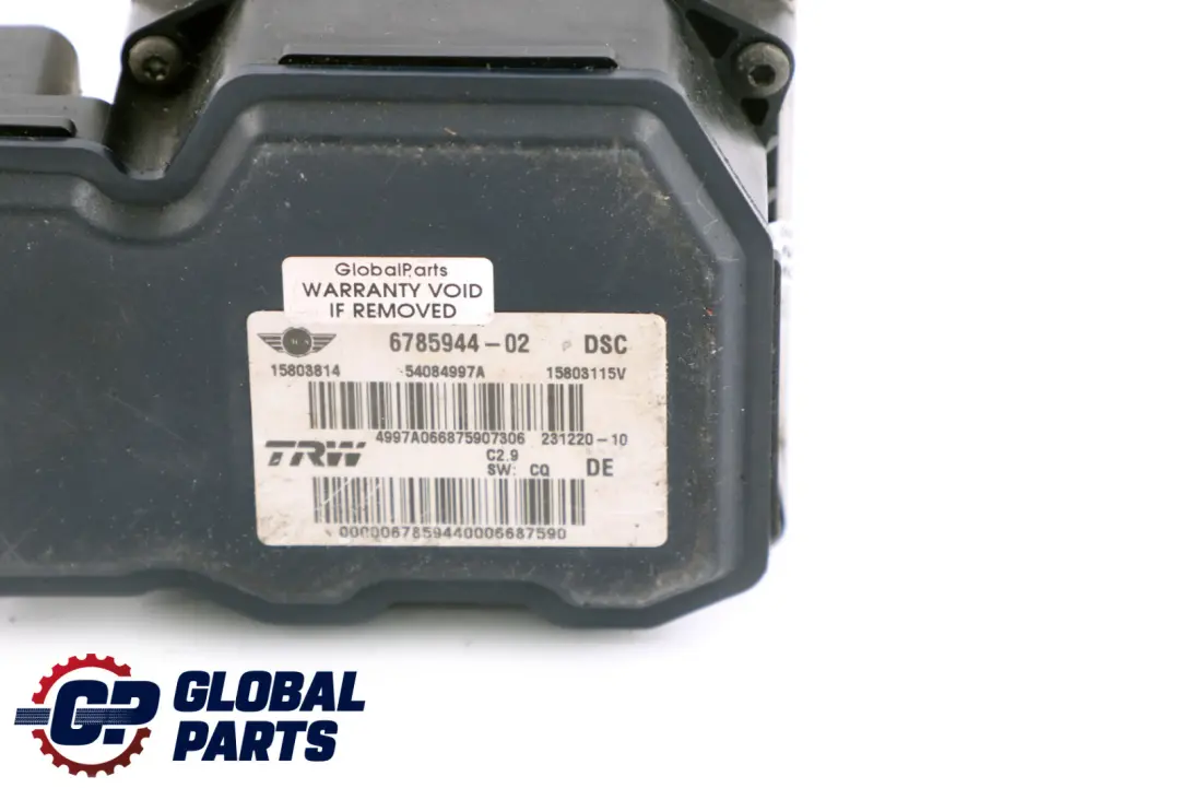 ABS DSC Hydroaggregat für BMW Mini Cooper R55 R56 R57 mit Teilenummer 6785944 BMW Mini Cooper R55 R56 R57 ABS DSC Hydroaggregat - SKU 6785944 - Teilenummer 6785944