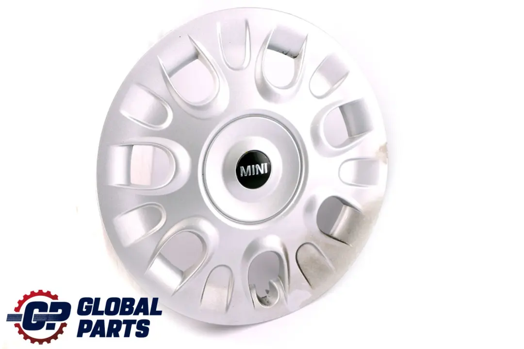 Trim Silver to Mini R50 R52 R56 R57 Wheel Cover with Part number 6785977 Mini R50 R52 R56 R57 Wheel Cover Trim Silver - SKU 6785977-1 - Part number 6785977
