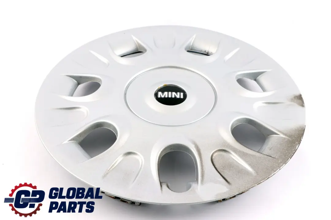 Trim Silver to Mini R50 R52 R56 R57 Wheel Cover with Part number 6785977 Mini R50 R52 R56 R57 Wheel Cover Trim Silver - SKU 6785977-1 - Part number 6785977