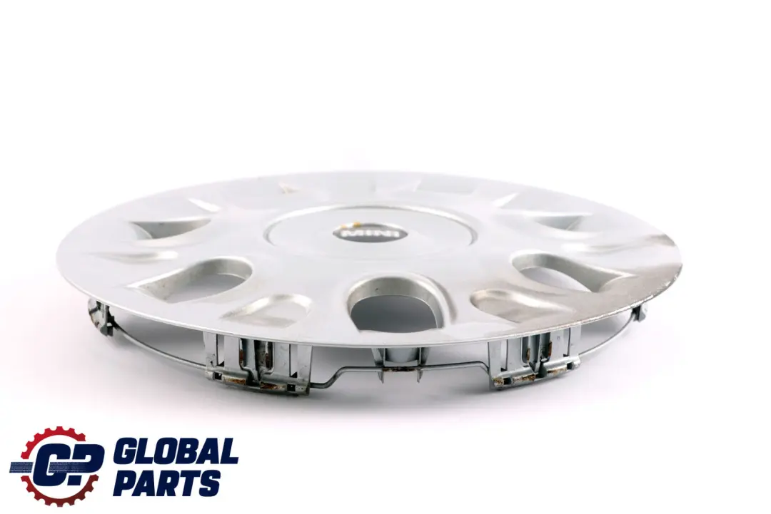 Trim Silver to Mini R50 R52 R56 R57 Wheel Cover with Part number 6785977 Mini R50 R52 R56 R57 Wheel Cover Trim Silver - SKU 6785977-1 - Part number 6785977