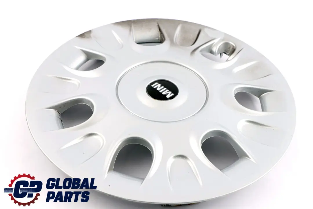 Trim Silver to Mini R50 R52 R56 R57 Wheel Cover with Part number 6785977 Mini R50 R52 R56 R57 Wheel Cover Trim Silver - SKU 6785977-1 - Part number 6785977