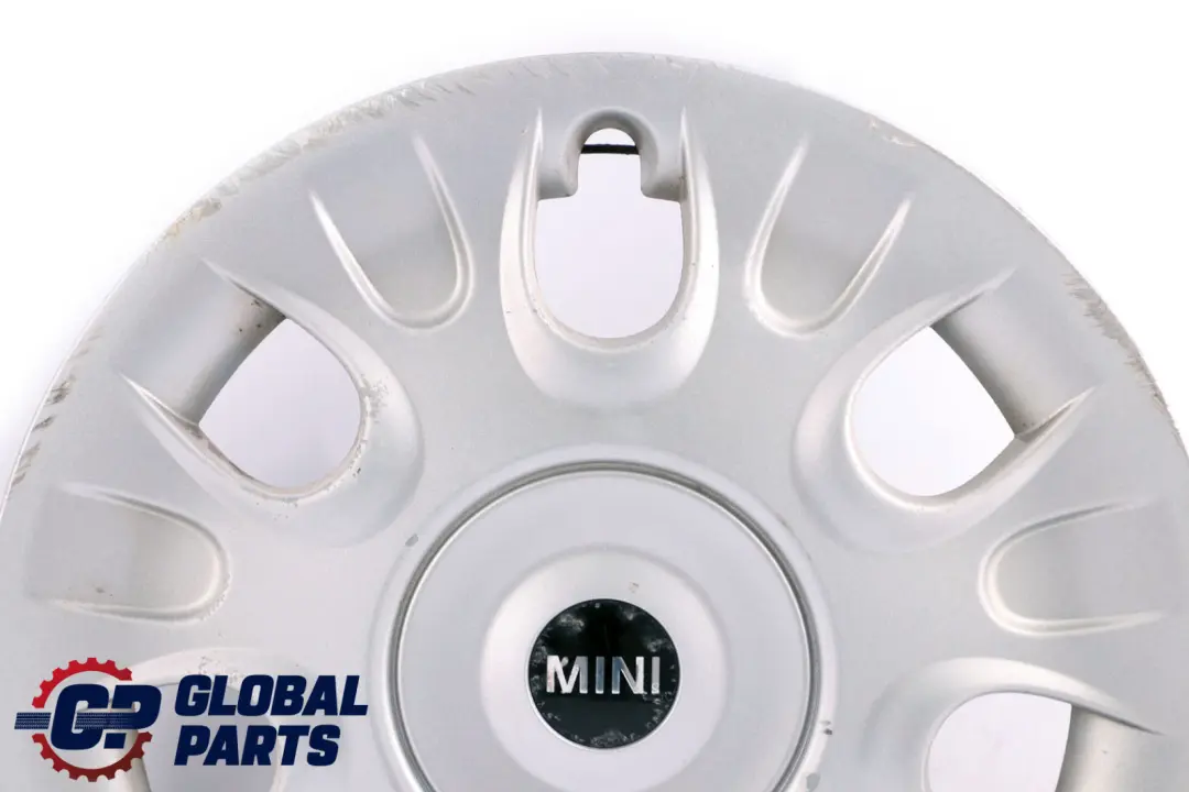 Trim Silver to Mini R50 R52 R56 R57 Wheel Cover with Part number 6785977 Mini R50 R52 R56 R57 Wheel Cover Trim Silver - SKU 6785977-2 - Part number 6785977