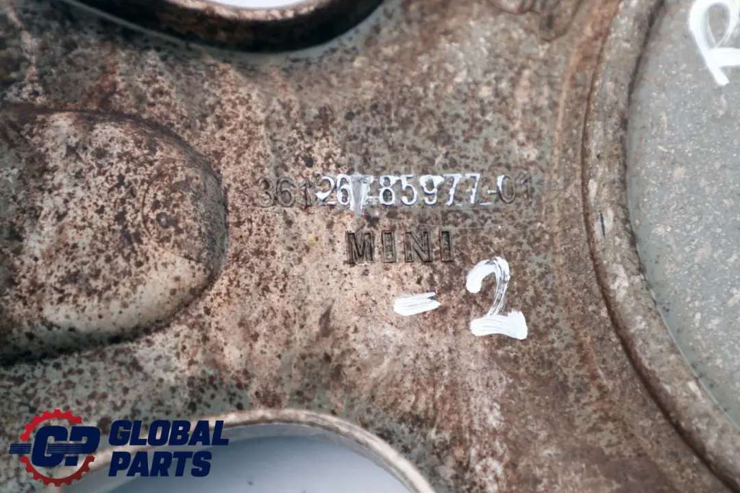 Radzierblende Silber für Mini R50 R52 R56 R57 mit Teilenummer 6785977 Mini R50 R52 R56 R57 Radzierblende Silber - SKU 6785977-2 - Teilenummer 6785977