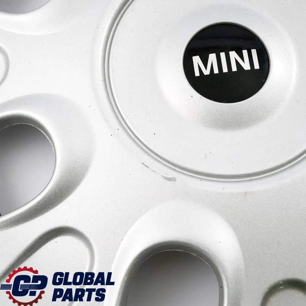 Trim Silver to Mini Cooper One R50 R52 R55 R56 R57 Wheel Cover with Part number 6785977 Mini Cooper One R50 R52 R55 R56 R57 Wheel Cover Trim Silver - SKU 6785977-5 - Part number 6785977