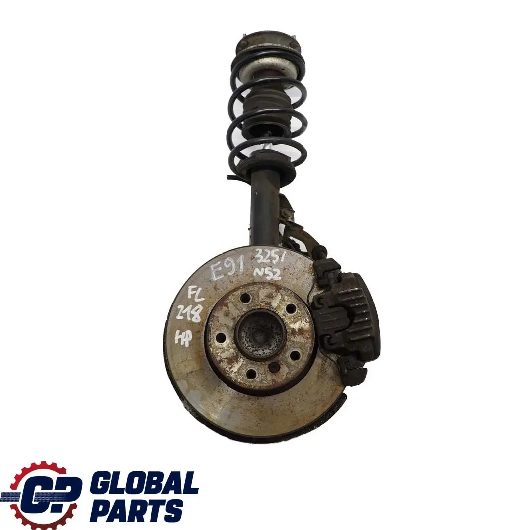 BMW E91 Touring 325i N52 Frente Izquierda Muelle Strut Freno Suspensión Pierna - SKU 6786013-4 - Número de pieza 6786013