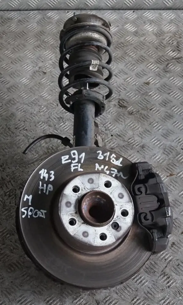 N47N M Sport Delantero Izquierdo Muelle Strut Suspension Pierna para BMW E91 318d con número de pieza 6786015 BMW E91 318d N47N M Sport Delantero Izquierdo Muelle Strut Suspension Pierna - SKU 6786015-1 - Número de pieza 6786015