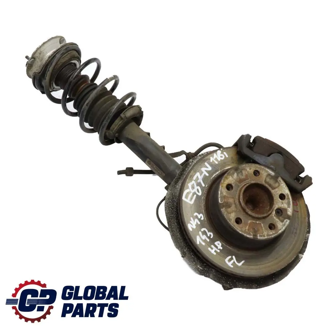 BMW 1 E87 LCI 118i N43 Frente Izquierda Spring Strut Freno Suspensión Pierna Hub - SKU 6786017-12 - Número de pieza 6786017