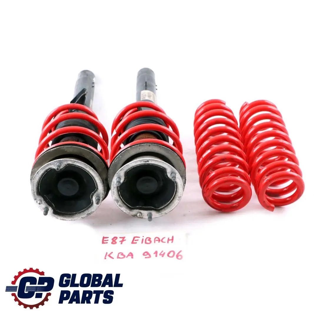 Front Rear Shock Absorber Eibach Coil Spring Set to BMW 1 E81 E82 M Sport with Part number 6786023 BMW 1 E81 E82 M Sport Front Rear Shock Absorber Eibach Coil Spring Set - SKU 6786023 - Part number 6786023