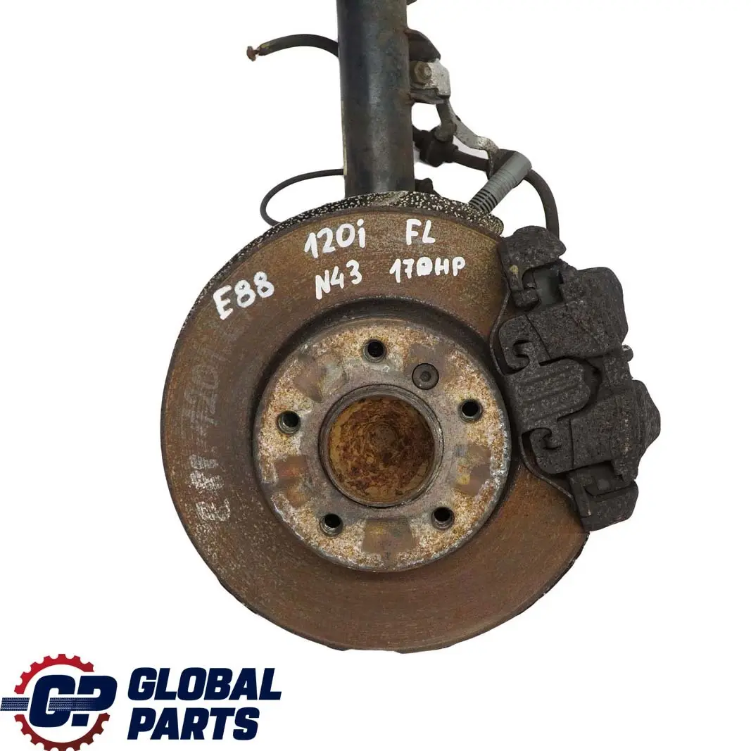 N43 Delantero Izquierdo Suspension Pierna Eje Freno Disco para BMW E88 Cabrio 120i con número de pieza 6786025 BMW E88 Cabrio 120i N43 Delantero Izquierdo Suspension Pierna Eje Freno Disco - SKU 6786025-1 - Número de pieza 6786025