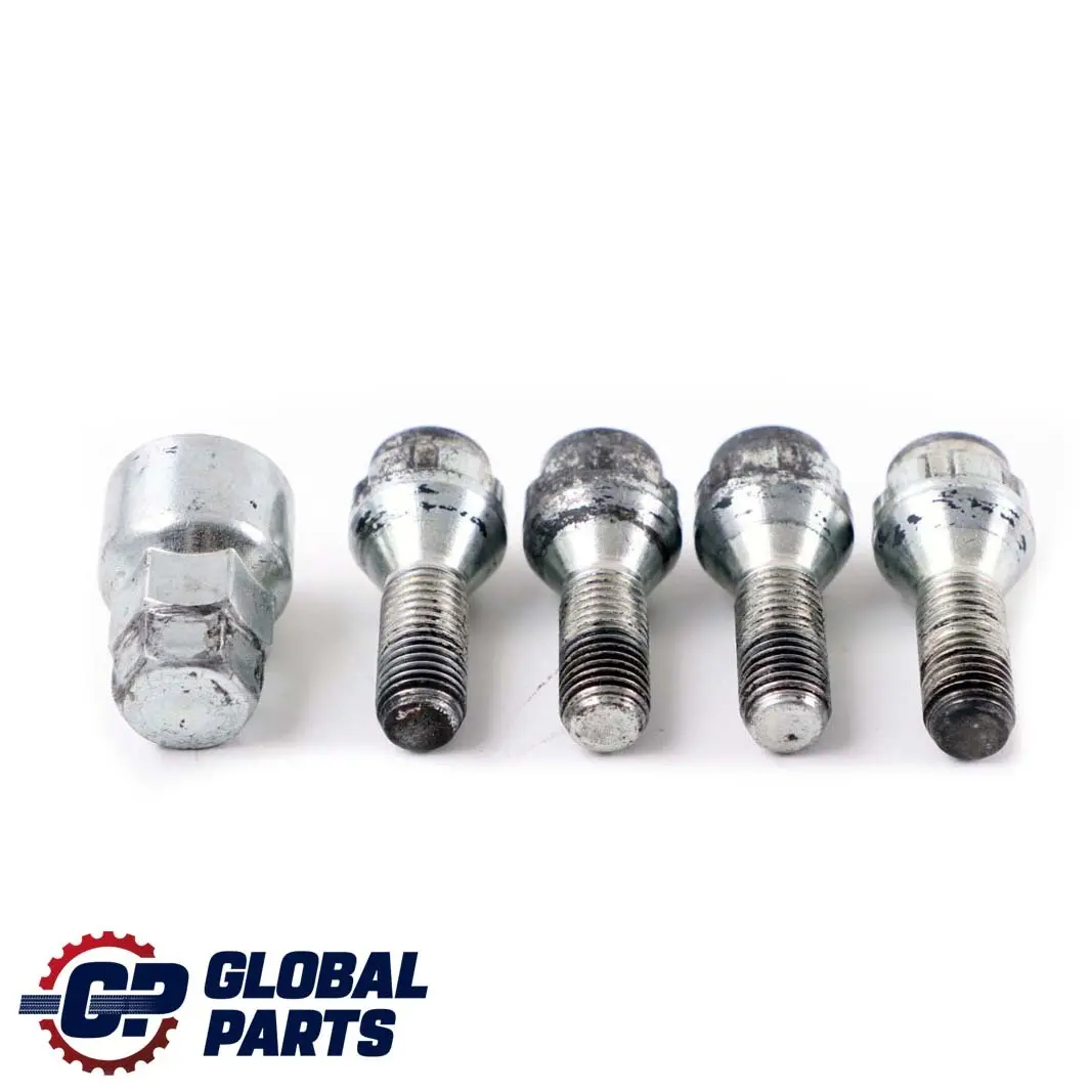 Set Locking Wheel Bolt Locks Security Nut to BMW E46 E60 E61 E81 E82 E87 E90 E91 with Part number 6786419 BMW E46 E60 E61 E81 E82 E87 E90 E91 Set Locking Wheel Bolt Locks Security Nut - SKU 6786419-1 - Part number 6786419