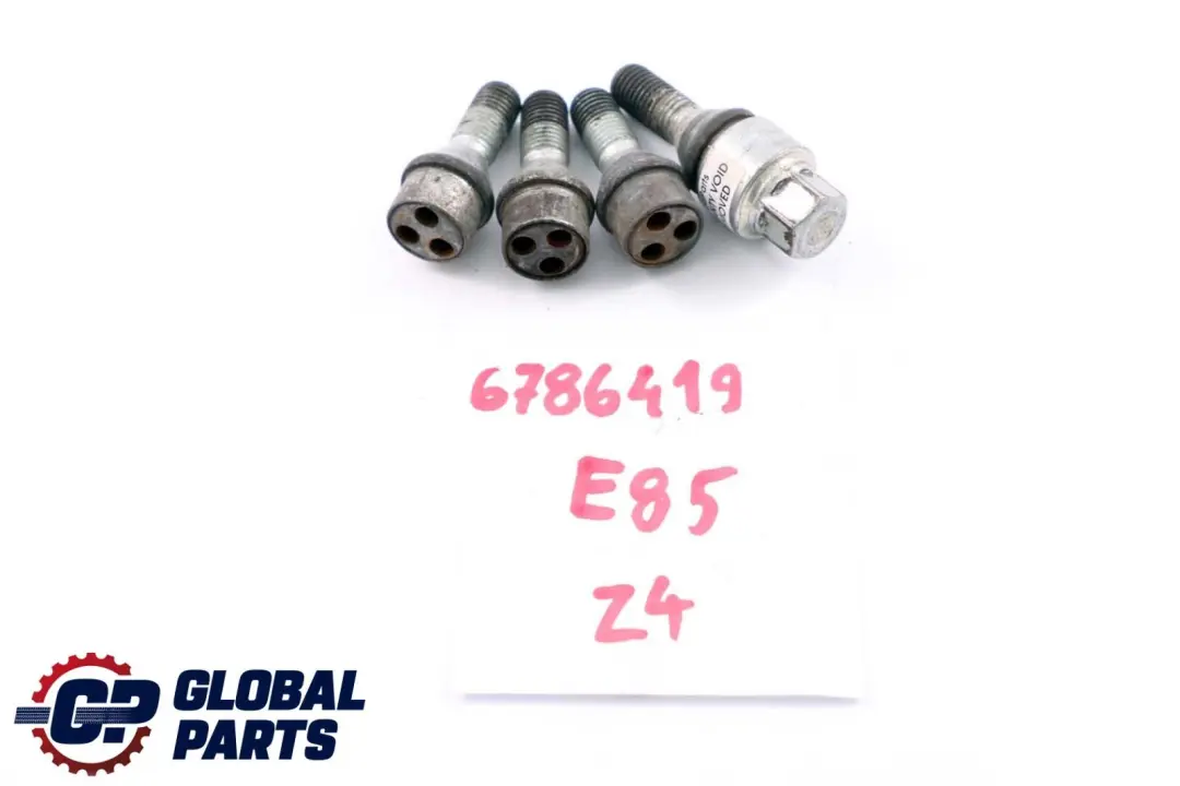 Set Locking Wheel Bolt Locks Security Nut to BMW 1 3 Z4 Series E85 E87 E90 with Part number 6786419 BMW 1 3 Z4 Series E85 E87 E90 Set Locking Wheel Bolt Locks Security Nut - SKU 6786419 - Part number 6786419