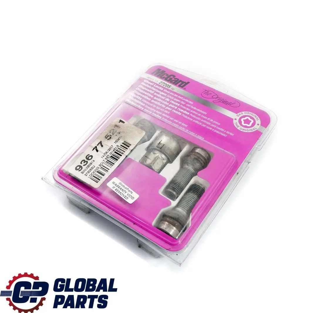 McGard 27205SU Juego Perno Bloqueo Rueda Tuerca de Seguridad para BMW X3 7 E65 E83 con número de pieza 6786426 BMW X3 7 E65 E83 McGard 27205SU Juego Perno Bloqueo Rueda Tuerca de Seguridad - SKU 6786426-2 - Número de pieza 6786426