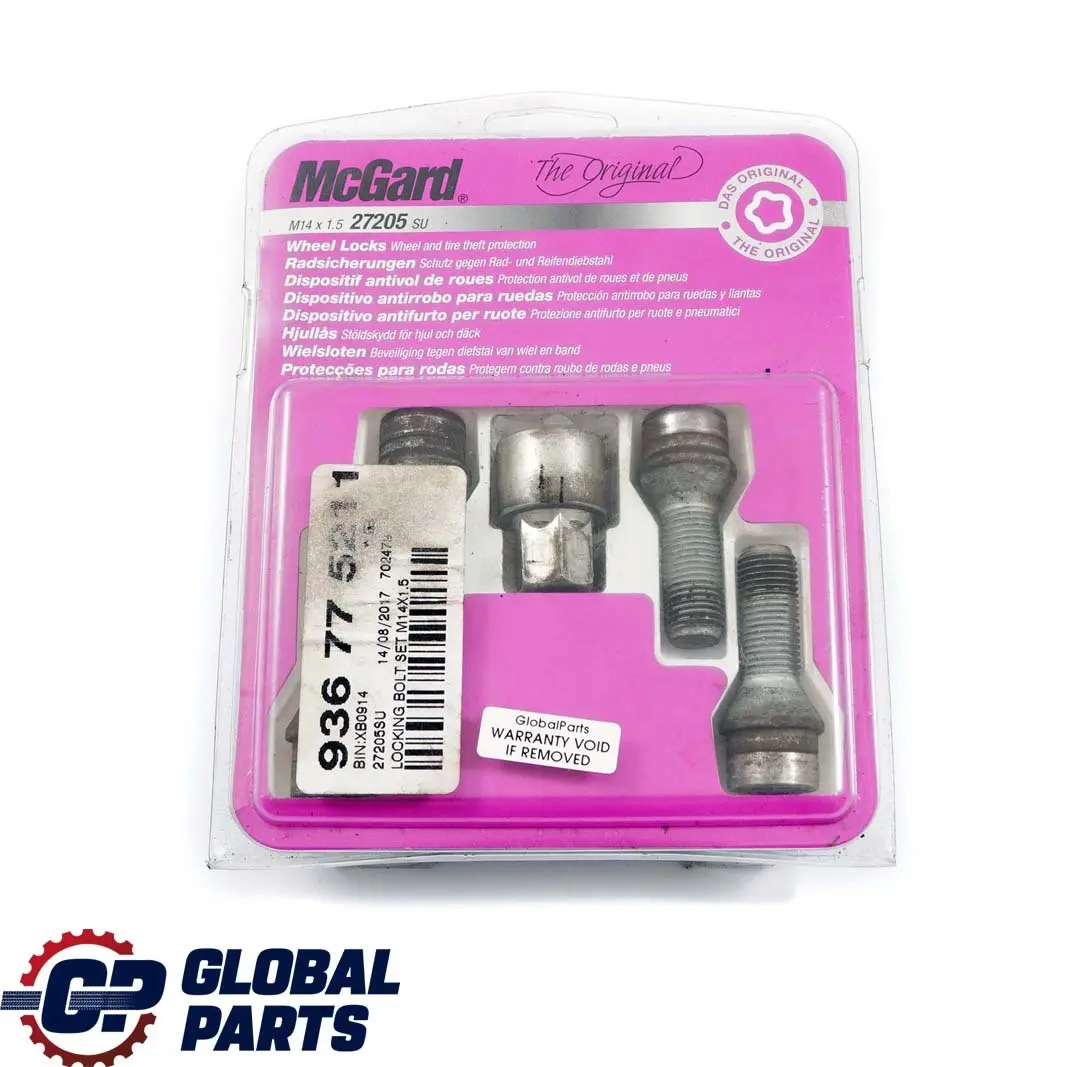 McGard 27205SU Satz Radbolzenschlösser Sicherungsmutter für BMW X3 7 E65 E83 mit Teilenummer 6786426 BMW X3 7 E65 E83 McGard 27205SU Satz Radbolzenschlösser Sicherungsmutter - SKU 6786426-2 - Teilenummer 6786426