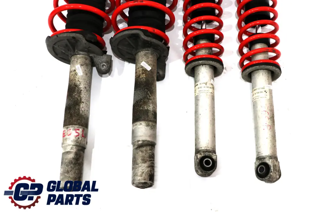 BMW 7 Series E65 Front Rear Spring Strut Shock Absorber Red Coil Springs Set - SKU 6786533-1 - Part number 6786533
