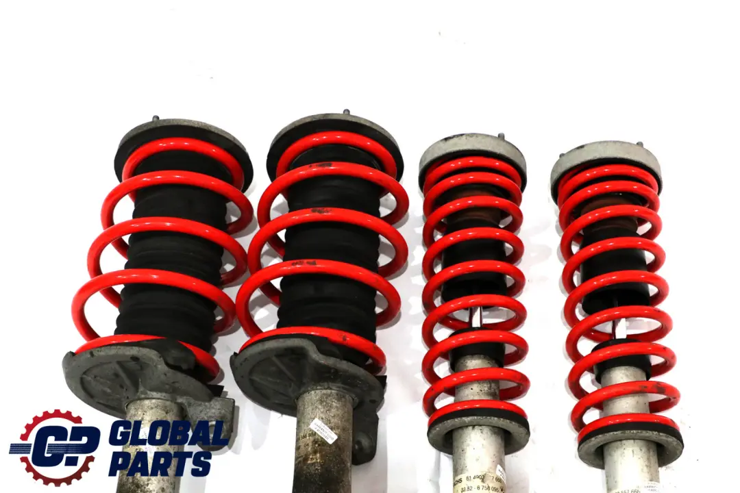 BMW 7 Series E65 Front Rear Spring Strut Shock Absorber Red Coil Springs Set - SKU 6786533-1 - Part number 6786533