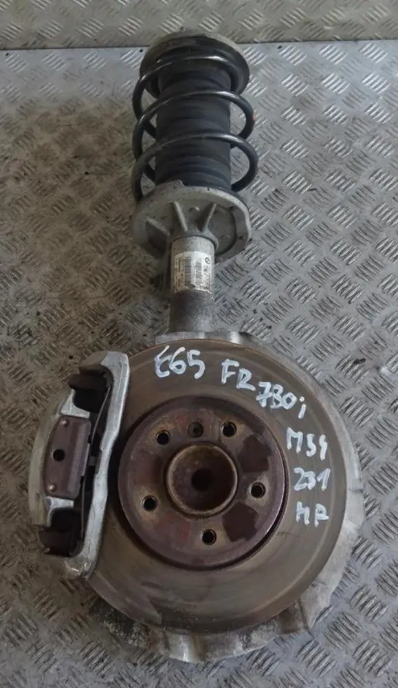 BMW 7 E65 730i M54 Sport Front Right O/S Leg Brake Disc Suspension Carrier - SKU 6786538-1 - Part number 6786538