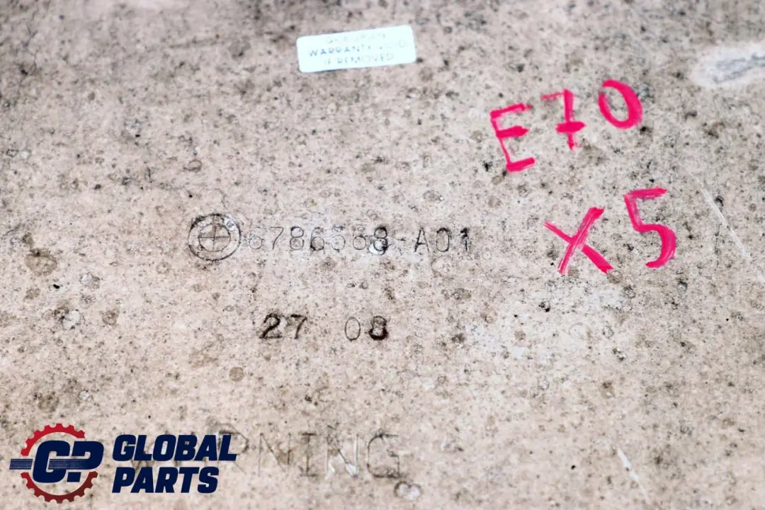 BMW X5 X6 E70 E71 Plaque de Renfort Schubfeld Anti-encastrement. - SKU 6786568 - Numéro de pièce 6786568