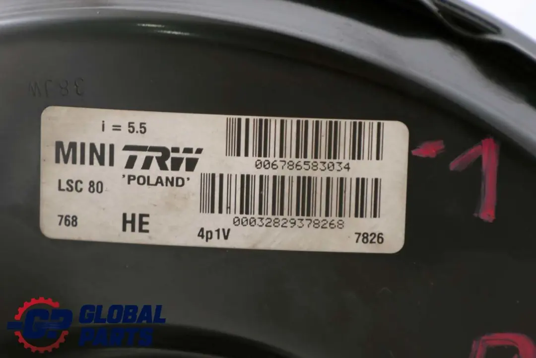 Servofreno Unit? Cilindro Maestro per BMW Mini Cooper One R55 R56 R60 R61 con numero di parte 6786583 BMW Mini Cooper One R55 R56 R60 R61 Servofreno Unit? Cilindro Maestro - SKU 6786583-1 - Numero di parte 6786583