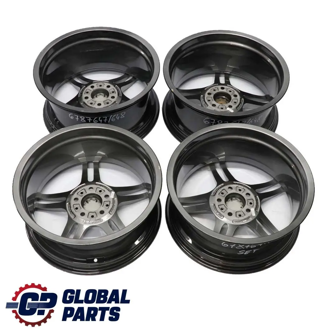 Grey Complete Set 4x Alloy Wheel 19" M Double Spoke 313 to BMW E90 E91 E92 E93 with Part number 6787647/6787648 BMW E90 E91 E92 E93 Grey Complete Set 4x Alloy Wheel 19" M Double Spoke 313 - SKU 6787647/6787648 - Part number 6787647/6787648