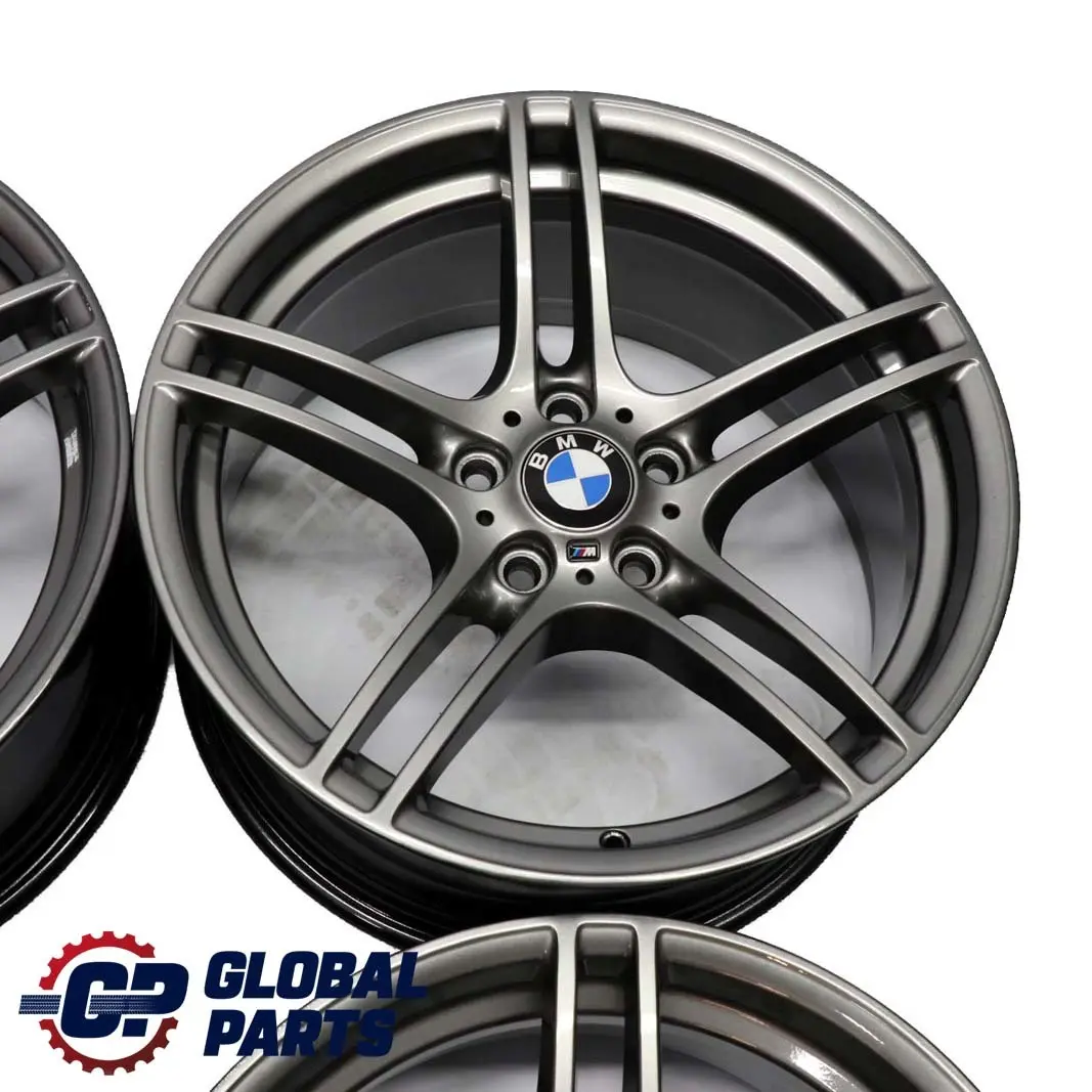 Grey Complete Set 4x Alloy Wheel 19" M Double Spoke 313 to BMW E90 E91 E92 E93 with Part number 6787647/6787648 BMW E90 E91 E92 E93 Grey Complete Set 4x Alloy Wheel 19" M Double Spoke 313 - SKU 6787647/6787648 - Part number 6787647/6787648
