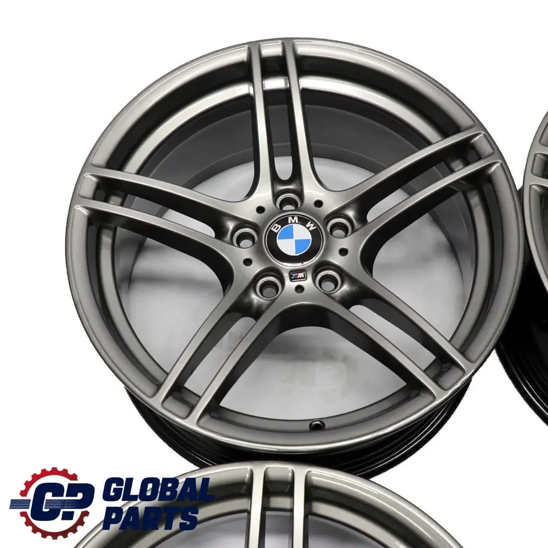 BMW E90 E91 E92 E93 Grey Complete Set 4x Alloy Wheel 19" M Double Spoke 313 - SKU 6787647/6787648 - Part number 6787647/6787648