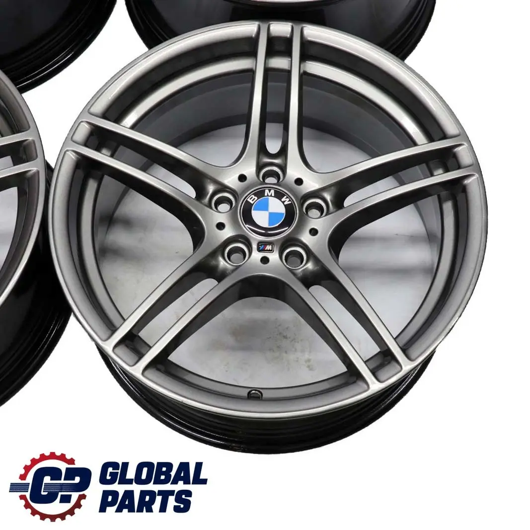 BMW E90 E91 E92 E93 Grey Complete Set 4x Alloy Wheel 19" M Double Spoke 313 - SKU 6787647/6787648 - Part number 6787647/6787648