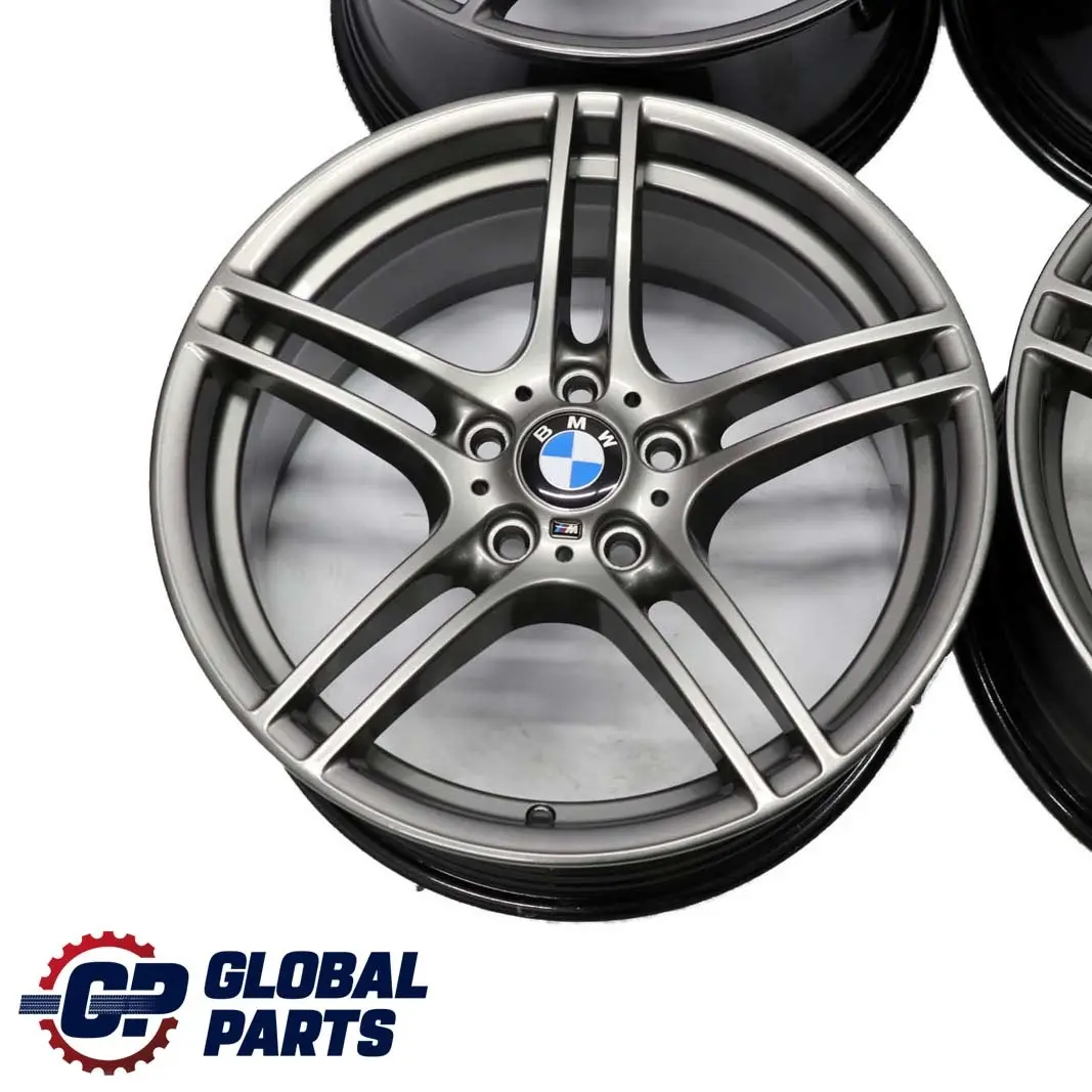 BMW E90 E91 E92 E93 Grey Complete Set 4x Alloy Wheel 19" M Double Spoke 313 - SKU 6787647/6787648 - Part number 6787647/6787648