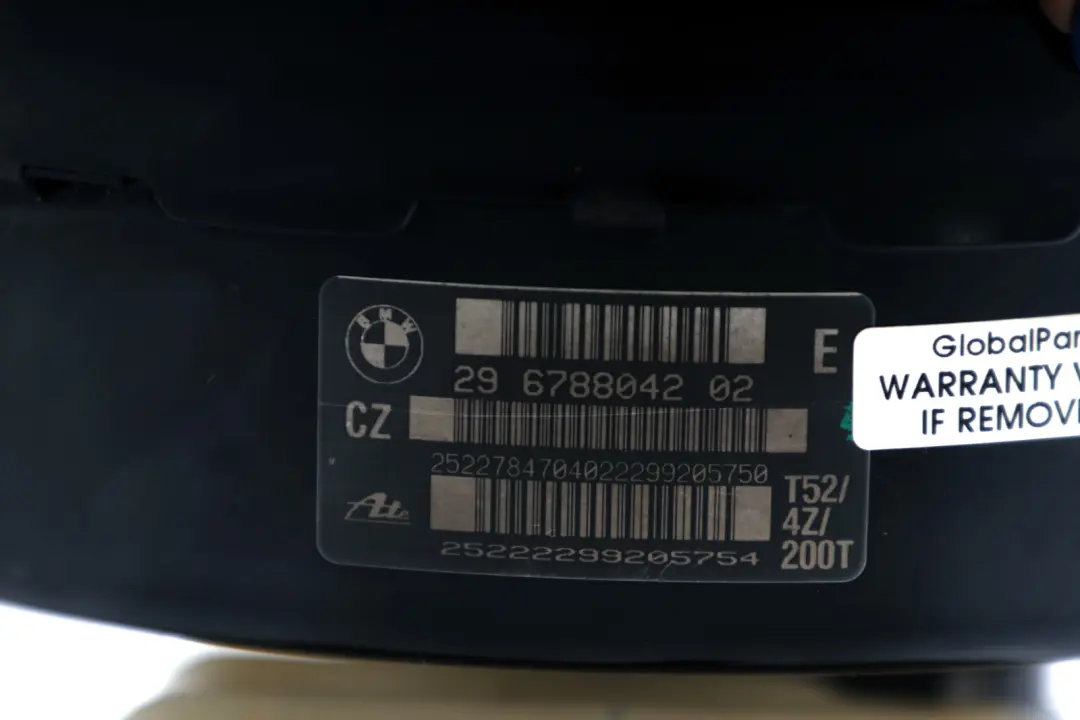 Bremsservo Hauptbremszylinder Bremskraftverstärker für BMW E81 E87 E90 E91 mit Teilenummer 6788042 BMW E81 E87 E90 E91 Bremsservo Hauptbremszylinder Bremskraftverstärker - SKU 6788042 - Teilenummer 6788042