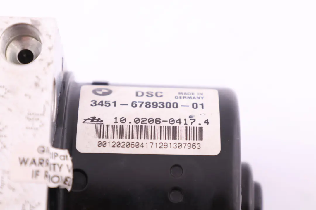 Hydroaggregat Pumpe Steuergerät DSC ABS 6789300 für BMW E81 E87 E90 LCI mit Teilenummer 6789301 BMW E81 E87 E90 LCI Hydroaggregat Pumpe Steuergerät DSC ABS 6789300 - SKU 6789301 - Teilenummer 6789301