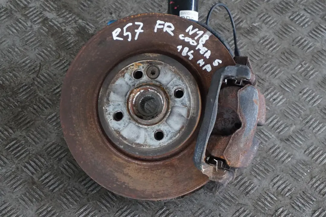 BMW Mini R57 Cabrio S N18 Front Left N/S Spring Strut Suspension Leg Brake Hub - SKU 6789553-1 - Part number 6789553
