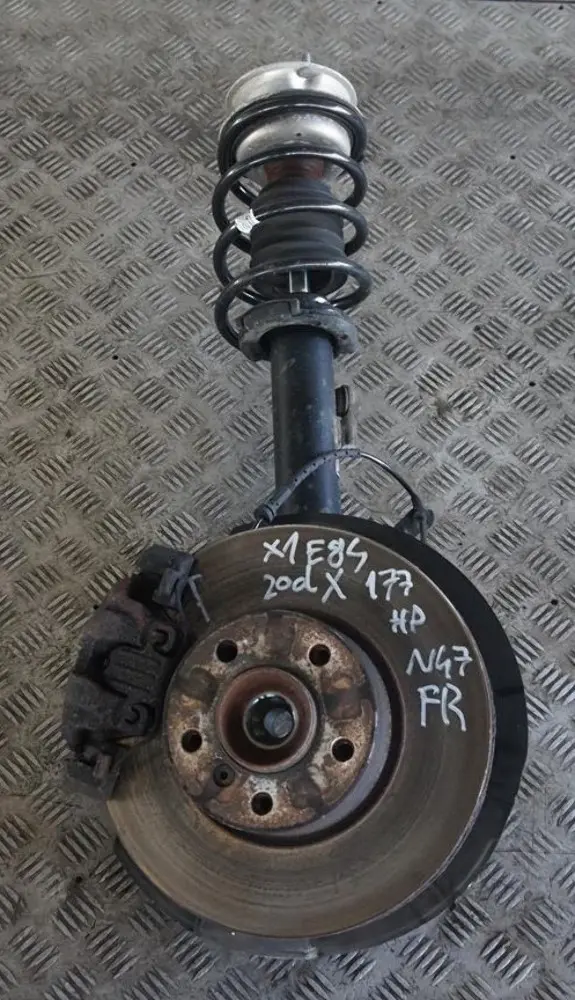 BMW X1 E84 20d N47 xDrive Front Right O/S Spring Strut Leg Suspension Brake Disc