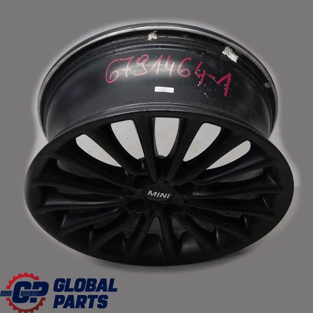 Schwarz Alufelge Alu Felge 17" Multi Spoke 108 7J für Mini Cooper R50 R56 mit Teilenummer 6791464 Mini Cooper R50 R56 Schwarz Alufelge Alu Felge 17" Multi Spoke 108 7J - SKU 6791464-1 - Teilenummer 6791464