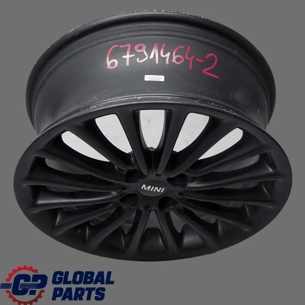 Schwarz Alufelge Alu Felge 17" 7J Multi Spoke 108 für Mini Cooper R50 R56 mit Teilenummer 6791464 Mini Cooper R50 R56 Schwarz Alufelge Alu Felge 17" 7J Multi Spoke 108 - SKU 6791464-2 - Teilenummer 6791464