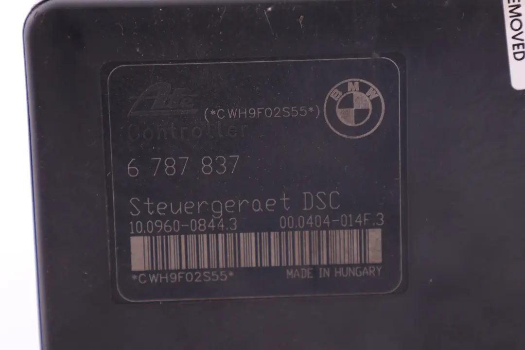 BMW 1 3 Series E87 E90 E91 LCI ABS DSC Module Pump Hydro Unit 6787837 - SKU 6791521-1 - Part number 6791521